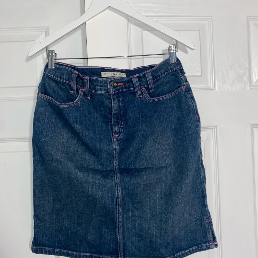 Vintage Denim Skirt by Tommy Hilfiger - Blue